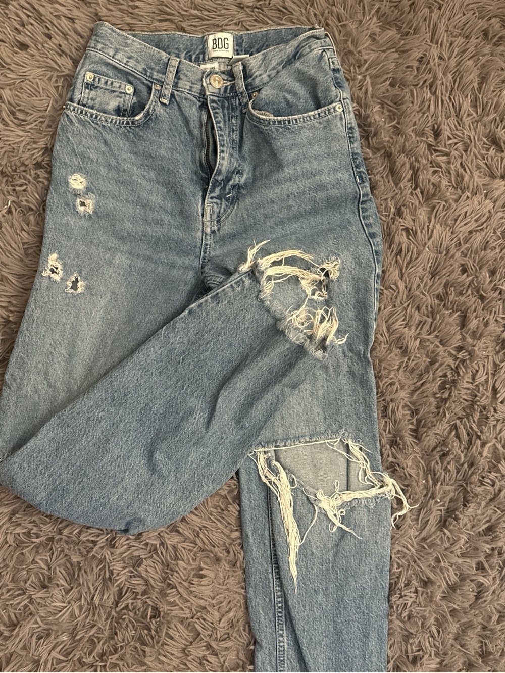 BDG Light Blue High-Rise Baggy Jeans